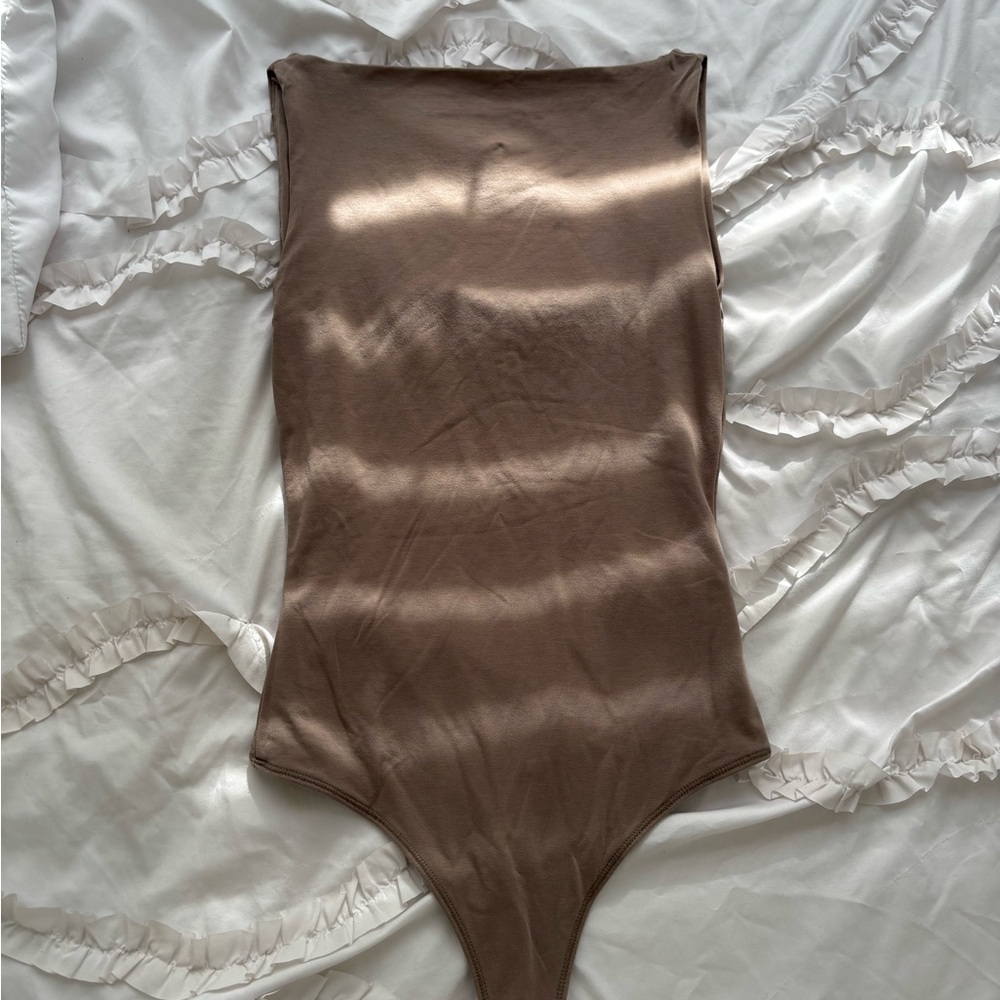 Brown Sleeveless Bodysuit